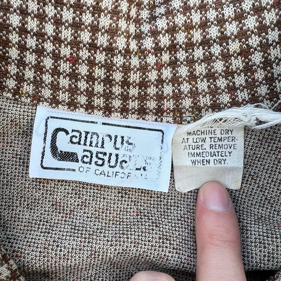 Vintage 1970s Campus Casuals Button Up Shirt - Picture 5 of 7